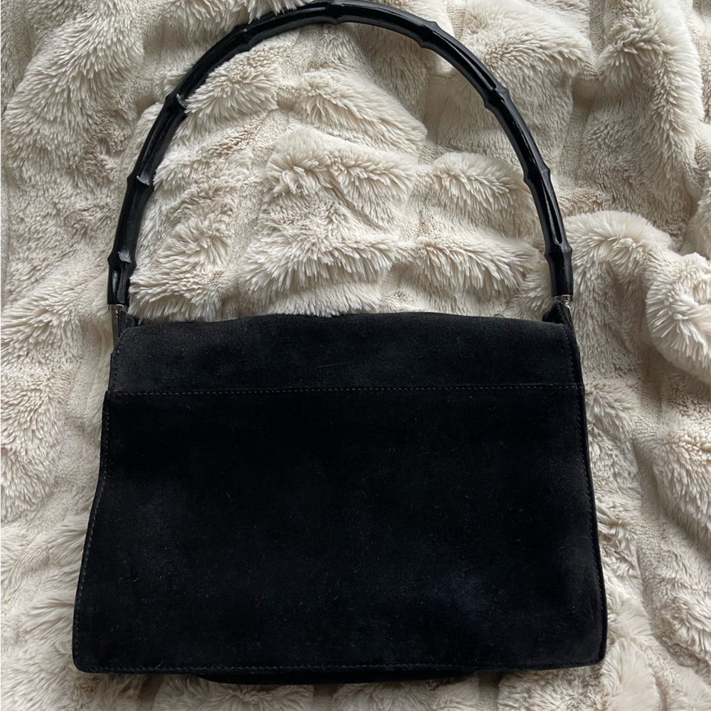 RARE Vintage Tom Ford Gucci Suede Shoulder Bag - Picture 2 of 6